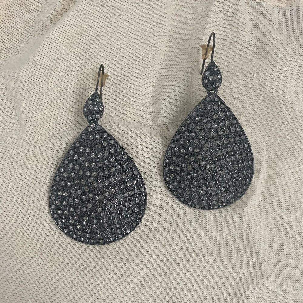 BCBG MAXAZRIA Runway earrings 2010…pave teardrop